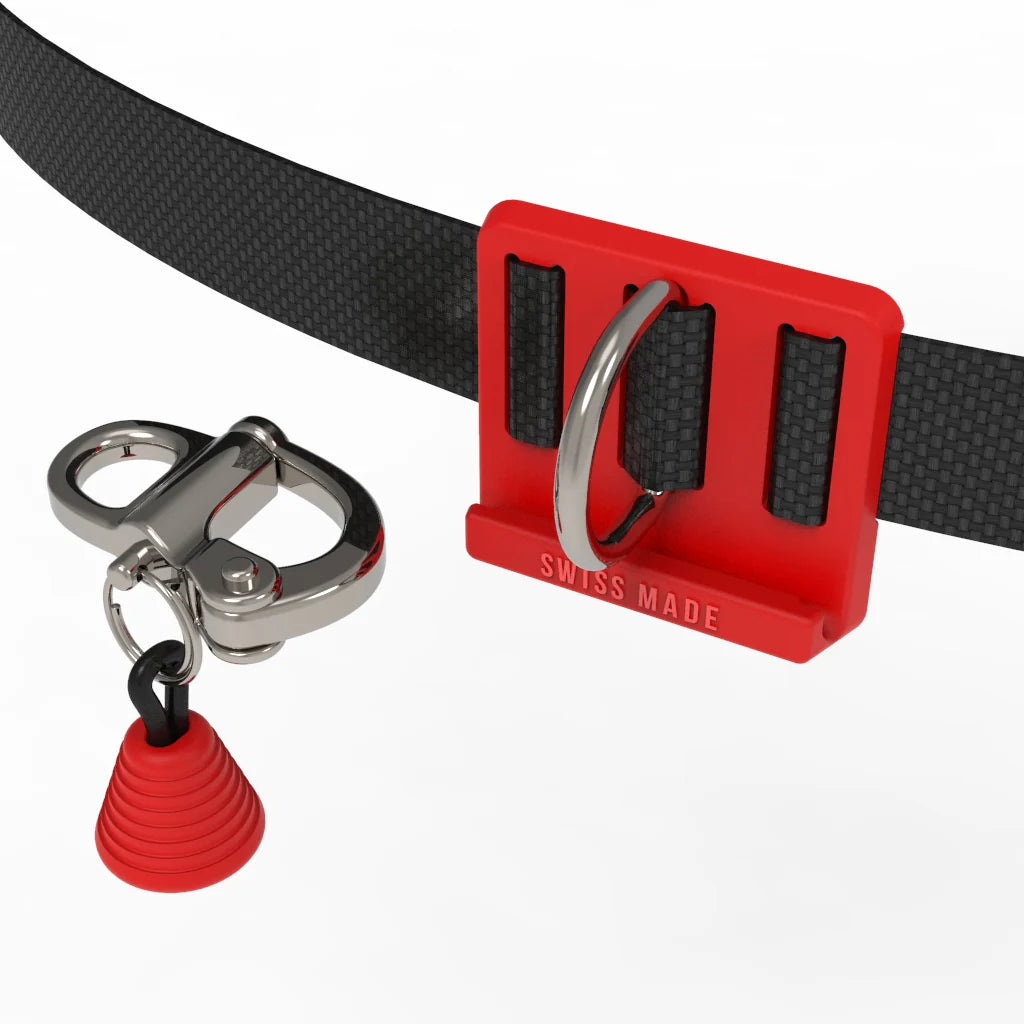 white CNF belt with quick release